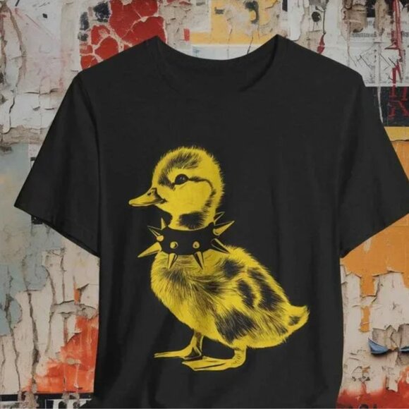 The Unbranded Brand Other - Punk Rock Duckling Spiked Collar Vintage Graphic Tee
